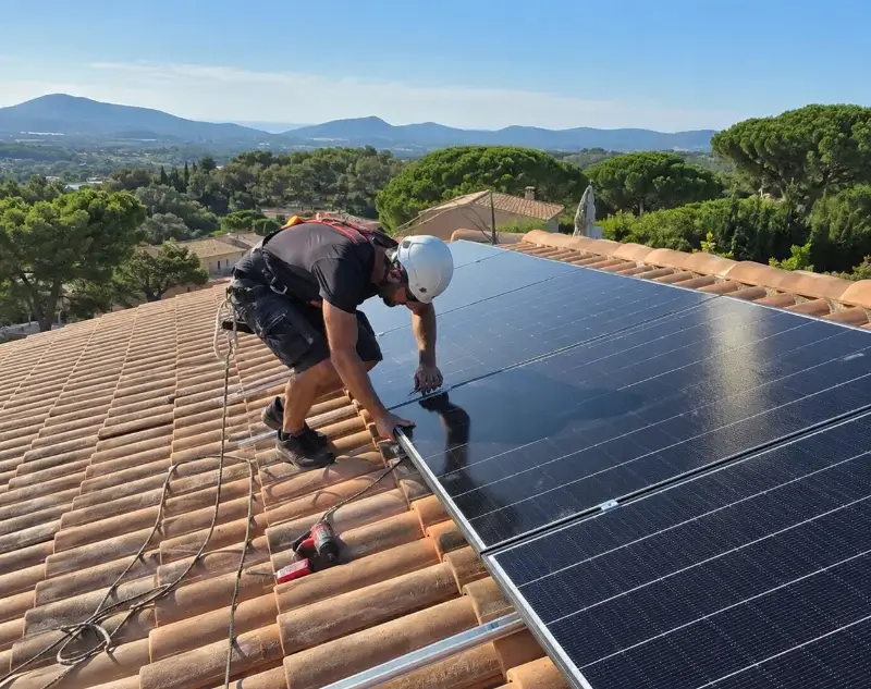 Installateur panneaux solaires Frontonas — pose photovoltaïque sur toiture