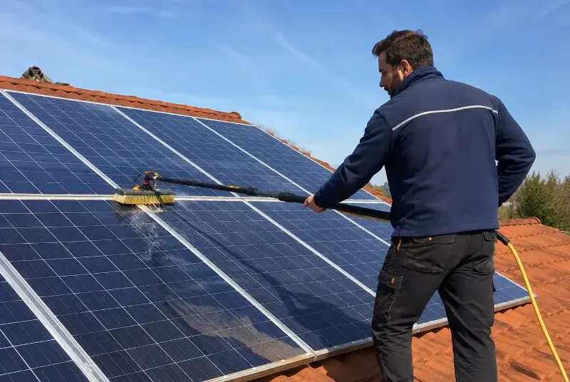 Nettoyage et entretien de panneaux solaires à Frontonas